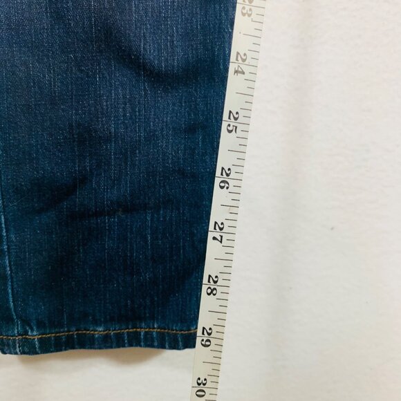 Free People Skinny Jeans High Rise Size 6 Stretchy Dark Wash Ankle Classic Blue - Picture 9 of 11